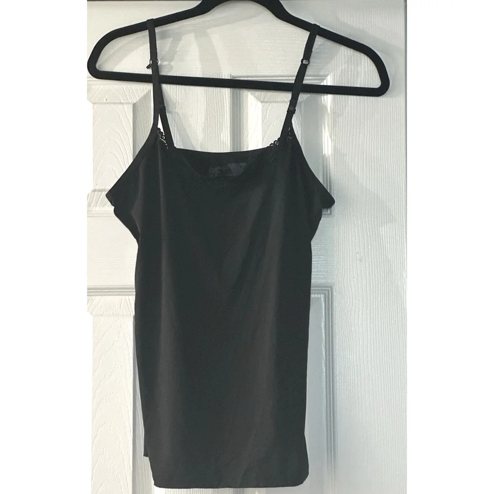 Women’s Secret‎ Treasure Sleepwear Black Stretchy Cami Top Size XL